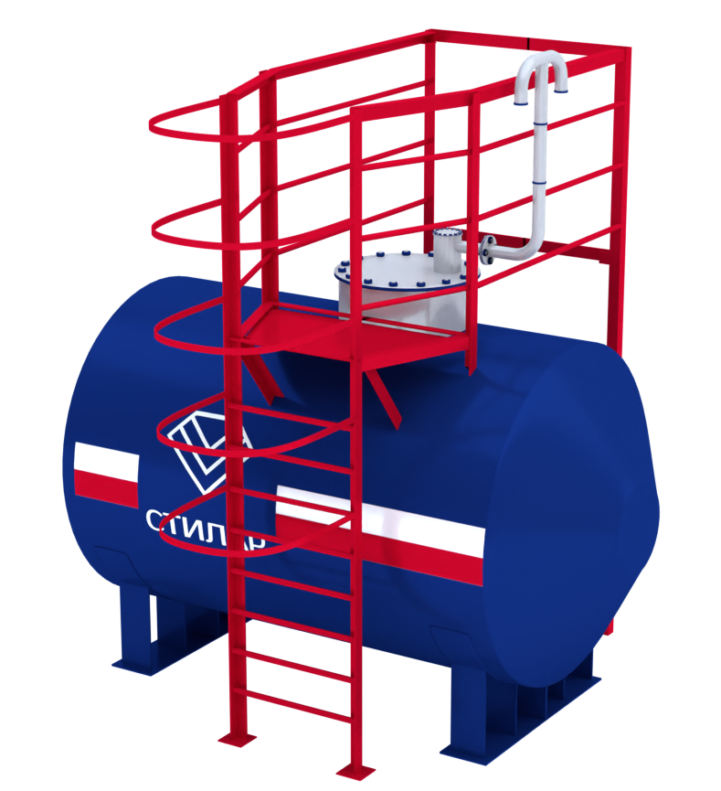 Горизонтальный резервуар РГСН для спирта 15 м³ от завода-производителя